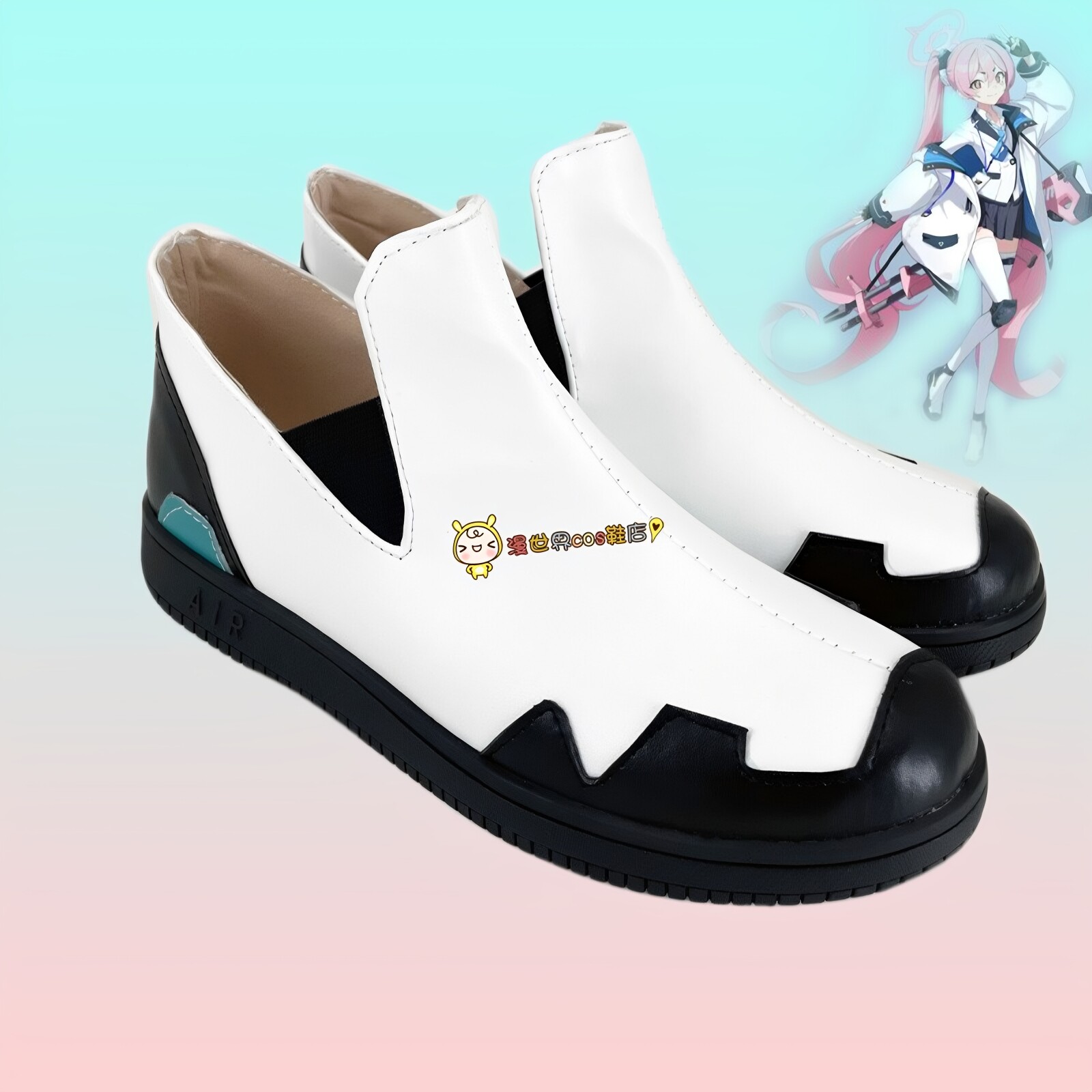 蔚蓝档案黑崎小雪cos鞋定做