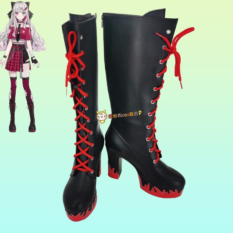彩虹社Vtuber虚拟主播石神望cos鞋 1601 漫展演出cosplay靴子定制