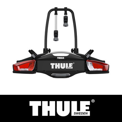 拓乐Thule VeloCompact 2 紧凑型轻巧后拖钩式自行车架 可搭载2辆