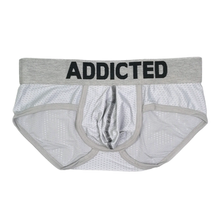 ADDICTED男士三角内裤性感分仓高弹透气网眼运动U凸囊袋设计AD805