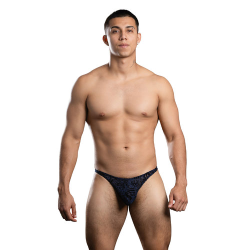 纱网透视豹纹男士丁字裤U凸囊袋