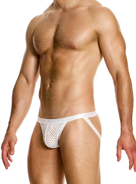 Modus Vivendi 男士双丁内裤棉性感大网眼透视U凸囊袋运动 05413