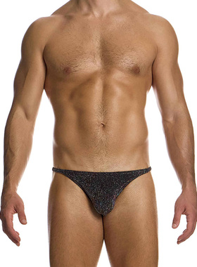 Modus Vivendi 性感闪耀男士丁字裤节日派对立体U凸囊袋健身02511