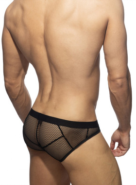 ADDICTED 性感透视网眼男士三角内裤高弹透气U凸囊袋运动 AD2233