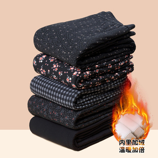 外穿70岁奶奶裤 冬季 妈妈保暖棉裤 子女加绒加厚老人秋冬季 老年人裤