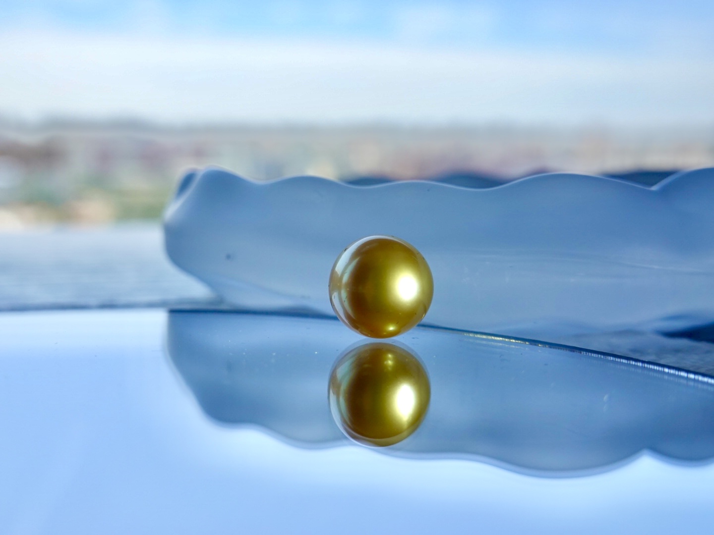 天然色南洋金珠裸珠9.9mm-10.4mm海水珍珠散珠强光正圆无暇可定制