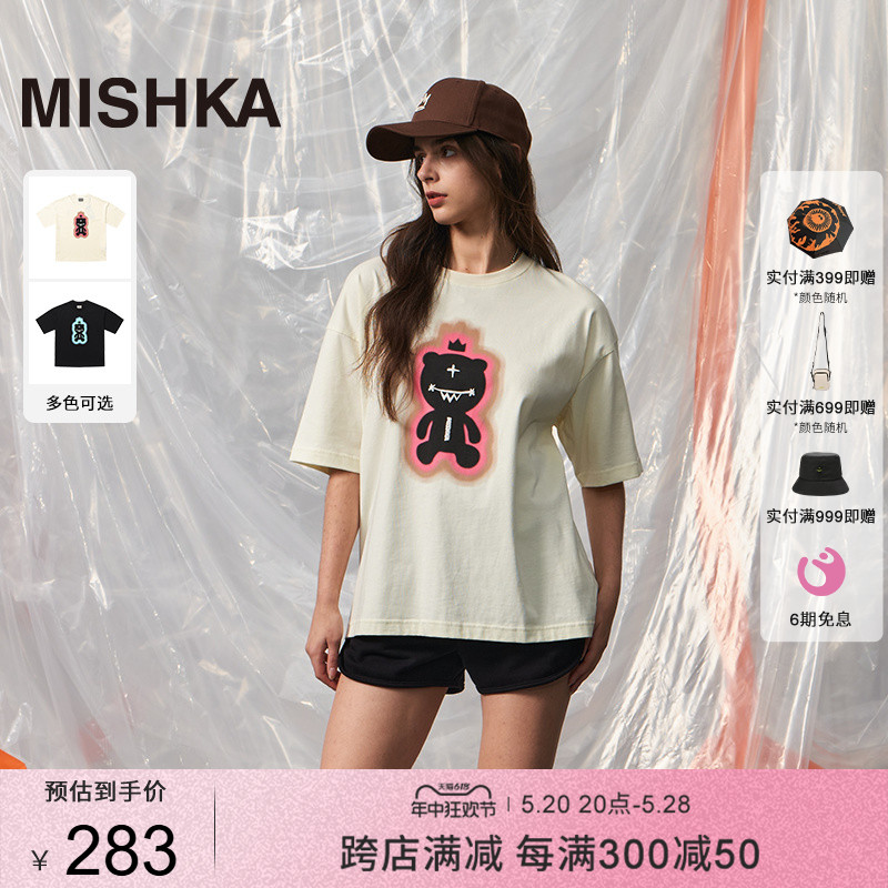 MISHKA短袖休闲ka爷熊