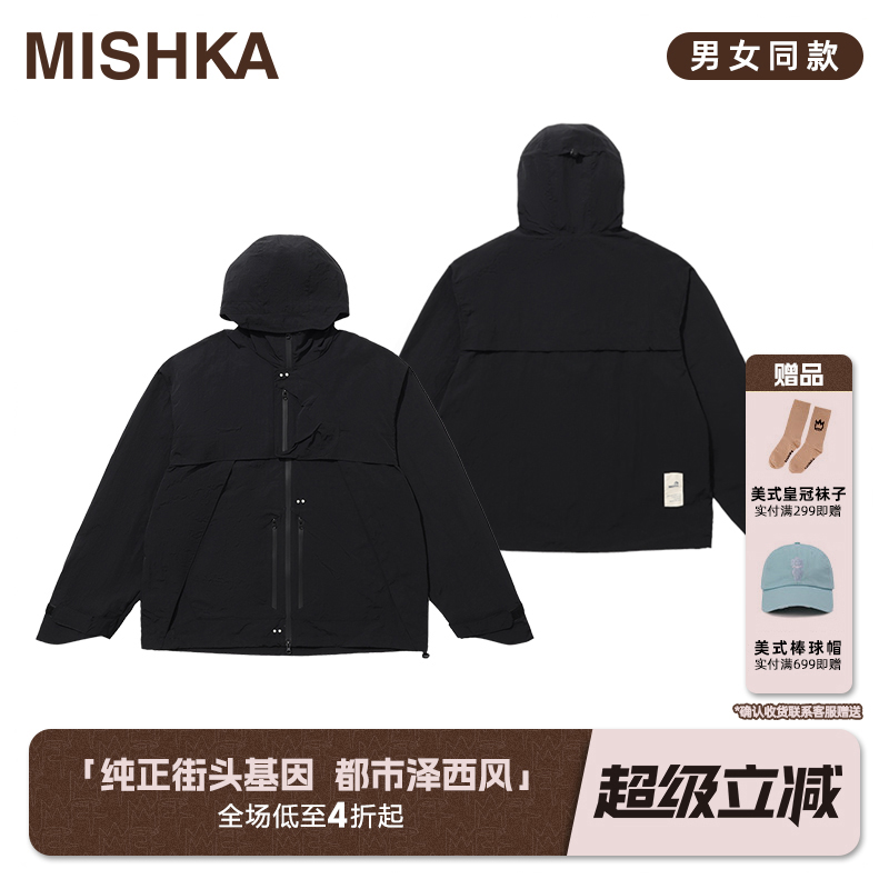 MISHKA连帽工装风户外外套