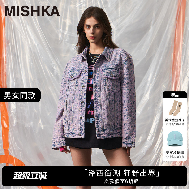 MISHKA牛仔外套美式复古