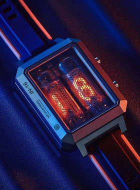 IN-16辉光管腕表赛博朋克风无线充电手表送男友礼物