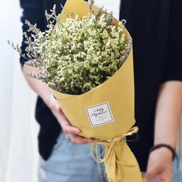 满天星花束干花ins网红永生花七夕教师节中秋婚礼伴手礼手捧花
