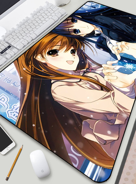 WHITE ALBUM白色相簿2鼠标垫白学冬马雪菜来图定制超大周边键盘垫