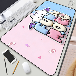 FUWAMOCO鼠标垫Hololive周边Vtuber虚拟主播Fuwawa Mococo键盘垫