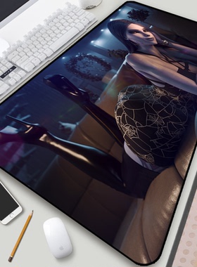 Widowmaker黑百合鼠标垫守望艾米丽吉拉德夺命女黑寡妇制造者桌垫