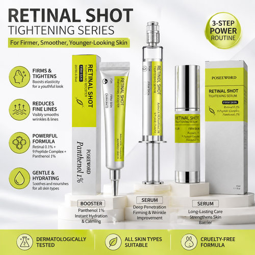 跨境现货视黄醇眼霜精华液RETINAL SHOT TIGHTENING BOOSTER