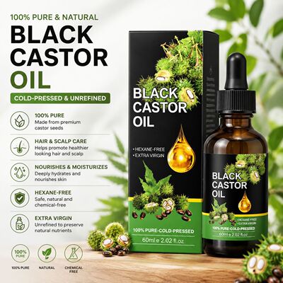 外贸TK蓖麻精油Castor Oil滋养天然修护浓密蓬松毛发护理货源