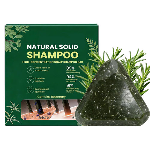 跨境亚马逊Anti-Hair Loss Shampoo Bar 乌斯曼草侧柏叶洗发皂