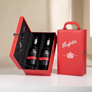 389 128红酒盒奔富max礼品盒 礼盒空盒bin407 奔富专用红酒包装