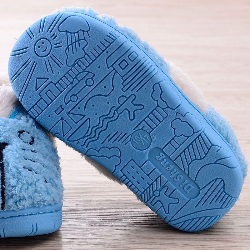 Pantoufles enfants en suède CHEERFUL MARIO pour hiver - semelle tendon - Ref 987294 Image 5