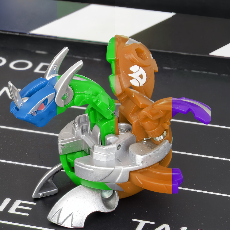 正版初代SEGA世嘉爆丸 Metal Bakugan 新生巨龙 金属版红银限定款