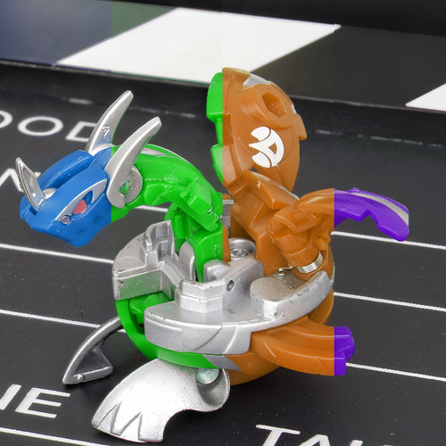正版初代SEGA世嘉爆丸 Metal Bakugan 新生巨龙 金属版红银限定款