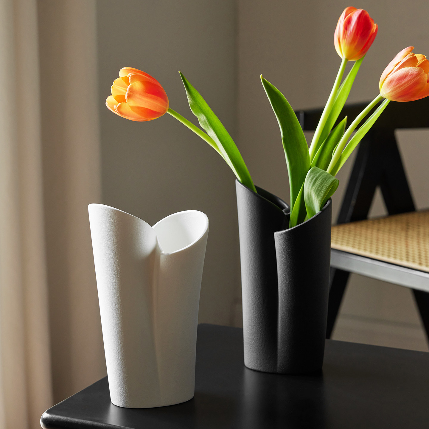 meelyhome陶瓷花瓶摆件客厅插花意式极简花瓶轻奢高级感家居饰品 - meelyhome出品