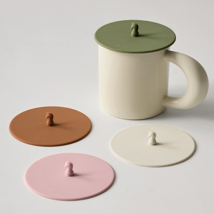 meelyhome马克杯盖通用万能食品级硅胶杯盖大口径水杯盖子单卖