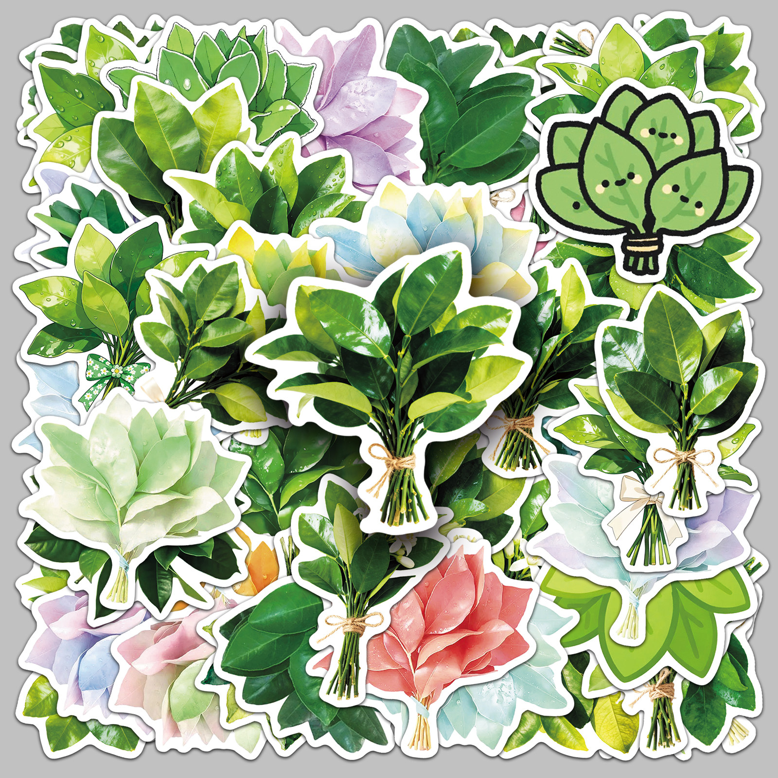 50张柚子叶小清新贴纸去晦气可爱好运装饰diy笔记本水杯手机贴纸,文具电教/文化用品/商务用品,贴纸/立体贴纸,淘宝优惠券,粉丝福利购,淘宝优惠卷