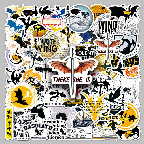 50张贴纸Fourthwing防水装饰