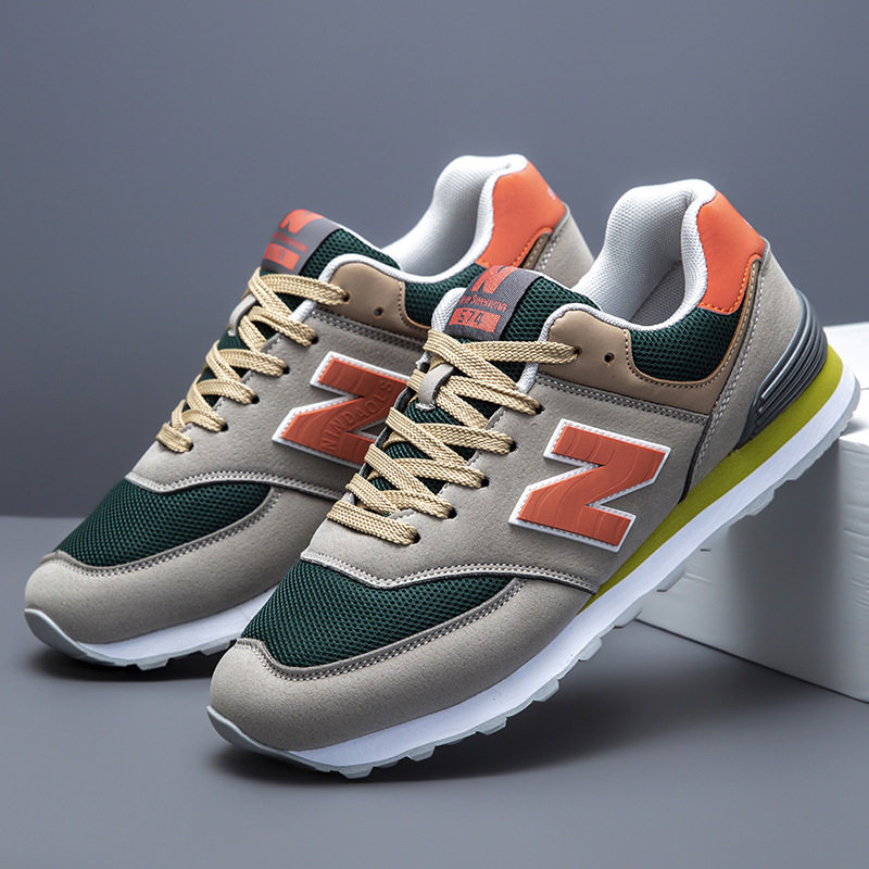 2026新款情侣运动574休闲男鞋百搭时尚女鞋阿甘鞋N字防滑超轻跑鞋