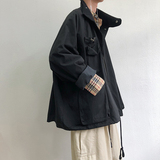 A432A-JK18P85秋季新款机能风工装夹克男中长款外套宽松落肩袖，男装夹克，星座518-1（原A432-1）
