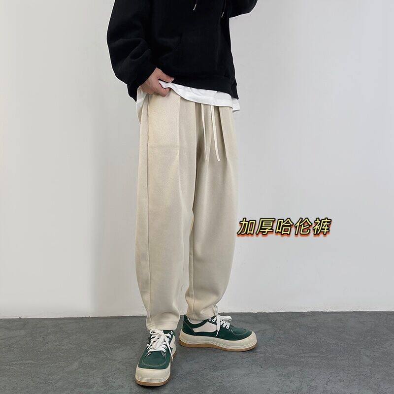A432-1-R11P50控68秋冬加厚纯色哈伦裤休闲裤男,男装休闲裤,星座518-1（原A432-1）