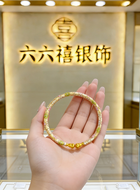 ZY3手镯女款开口可调节吊小香风古法女性坠装饰时尚百搭