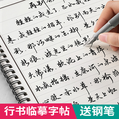 行书字帖成人练字临摹字帖全3册