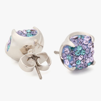 ks方形锆石耳钉Pop Of Joy 10mm Spade Flower Studs