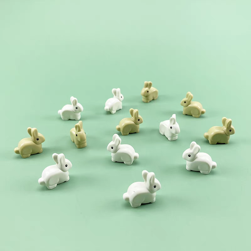 兼容某高小颗粒积木兼容乐高农场小鸡兔子动物小白兔 MOC配件零件