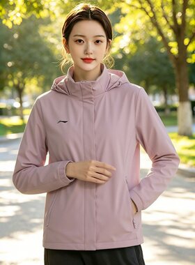 李宁运动风衣防风防泼水