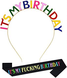 birthday gifts sash crown tiara headband party decor rhinest