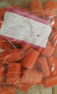 阿诚超声波专用 CBB电容 104J2000V 0.1UF 100NF 2KV P35MM