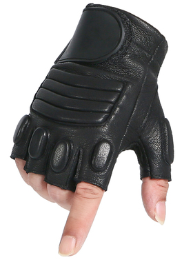 羊皮半指手套男女真皮战术训练军迷格斗防滑户外开车登山健身防护