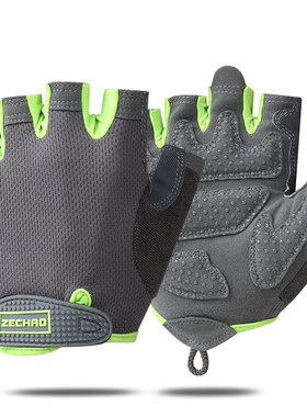 半指手套女士运动健身高弹透气骑行手套男士减震防滑耐磨吸湿排汗