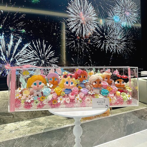 PMMA亚克力板手办防尘展示盒