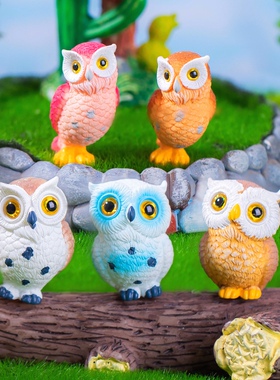 微景观卡通可爱风创意动物小摆件