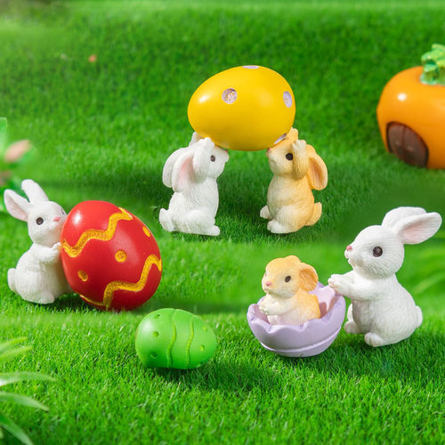 15款微景观创意可爱卡通兔子摆件