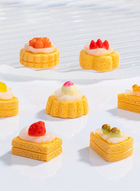 树脂摆件卡通桌面仿真食物微景观