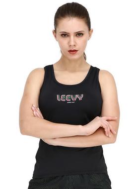 Leevy力为背心无袖吸湿排汗打底上衣修身纯圆领大码运动L63024