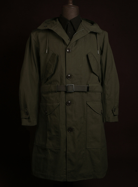 美式复古M47大衣外套 复刻美国猴 工装服 纯棉帆布 无内胆