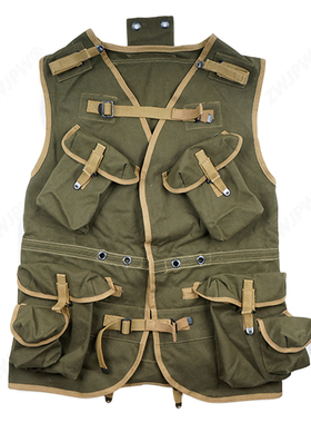 二战 美式 复古复刻 诺曼底登陆D-DAY突击背心绿OD#7