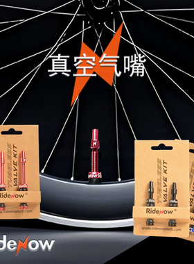 Ridenow山地公路自行车真空气嘴45/65/85mm铝合金延长法嘴气门芯