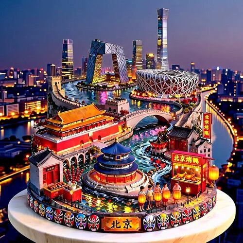 北京文创冰箱贴2026新款金属浮雕磁贴北京旅游纪念品文创伴手礼